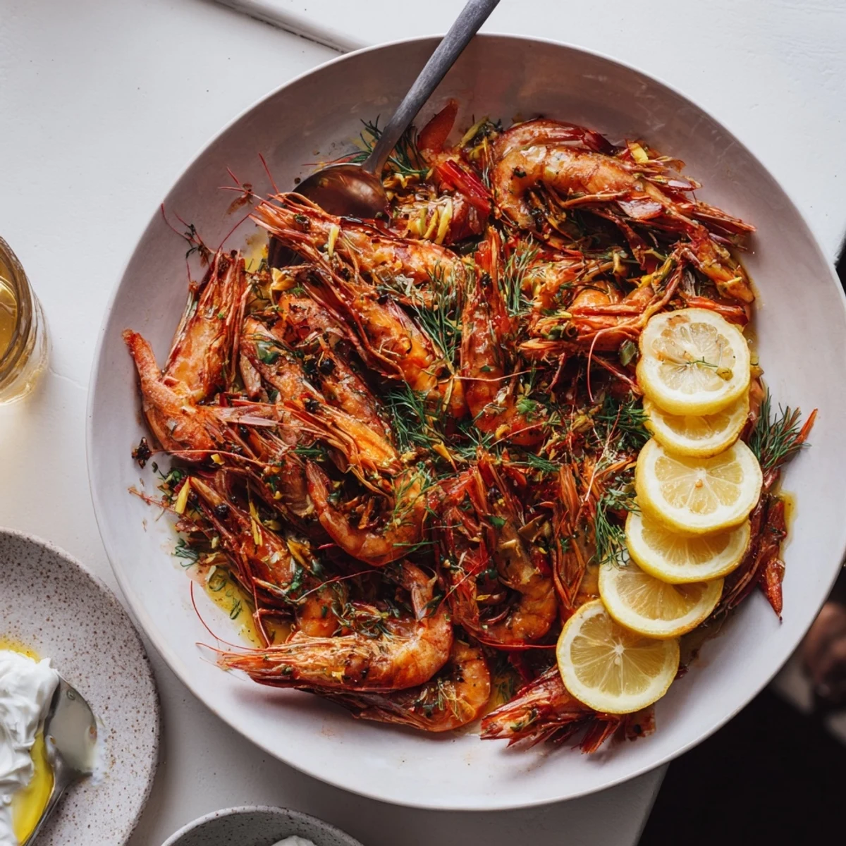 Light & Bright Lemon Herb Shrimp Scampi, a flavorful seafood dish with vibrant lemon sauce.