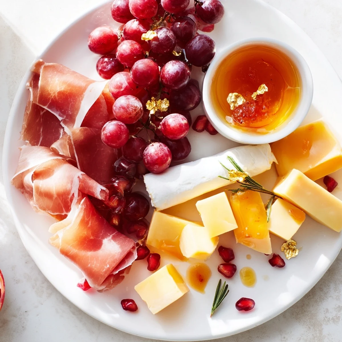 A beautifully arranged Twelve Days of Christmas Snack Board, showcasing a variety of delicious items perfect for sharing.