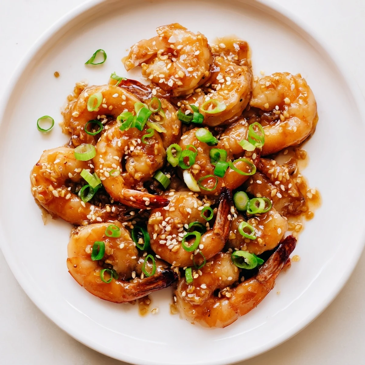 Honey Garlic Shrimp Dish