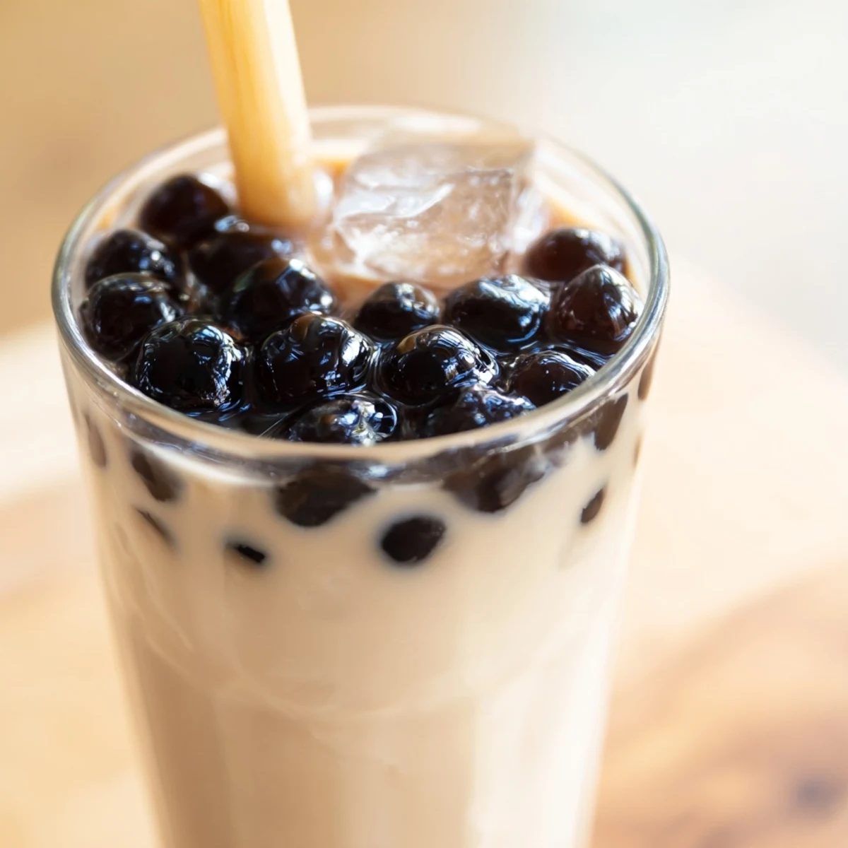 Homemade Boba Tea Hack made with creamy condensed milk, black tea, and instant pearls ready in minutes.