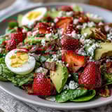 Spring Cobb Salad Strawberries Avocado
