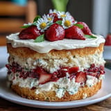 Spring Cakes Strawberries Cream