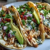 Mouthwatering shredded chicken for easy Slow Cooker Salsa Verde Chicken Tacos night.