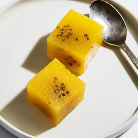 Bright yellow Lemon Ginger Turmeric Wellness Cubes frozen in a silicone tray with visible specks of spice, ready to be added to water or tea.