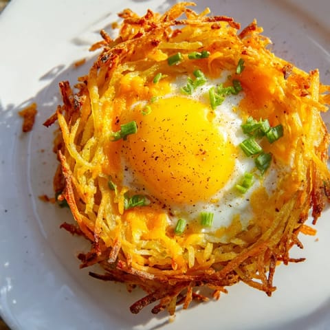 Crispy Hashbrown Egg Nests