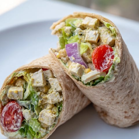 High-Protein Chickenless Wrap