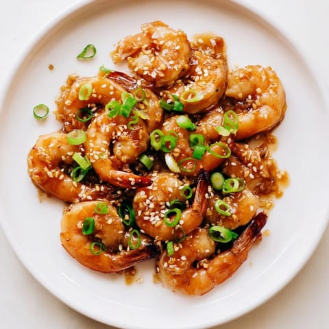 Honey Garlic Shrimp Dish