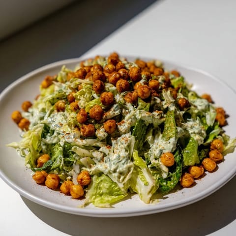 Green Goddess Salad Crispy Chickpeas