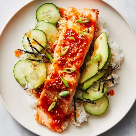Sticky Orange Gochujang Salmon
