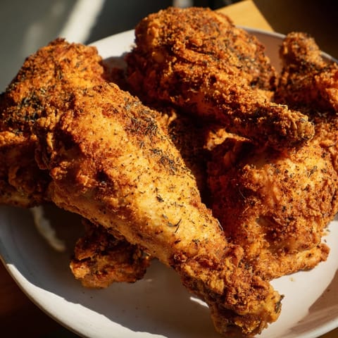 Imagine the amazing aroma of homemade KFC Crispy Chicken with a spiced, flavorful crumb coating.