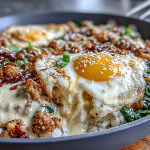 Creamy Korean Turkey Rice