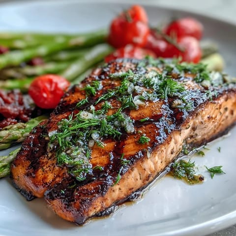 Grilled Lemon Herb Salmon