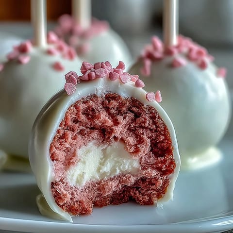 Pink Velvet Cake Pops