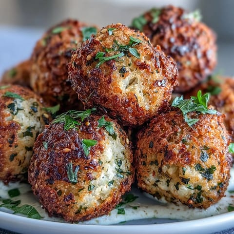 Vibrant green tahini drizzled over crispy falafel balls, a Middle Eastern-inspired vegan dish with fresh herbs and spices.  