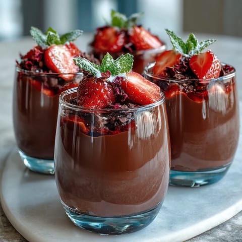 Dubai chocolate strawberry cups with pistachio crunch, featuring rich dark chocolate shells filled with fresh strawberries and fragrant rosewater.