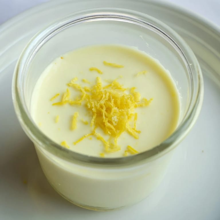 Cool, refreshing 3-Ingredient Lemon Posset, a dessert dream, offers a luscious, perfectly-set lemon cream texture.