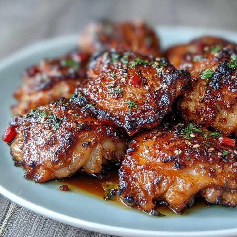 One-pan sticky honey garlic chicken with caramelized pineapple, vibrant bell peppers, and a rich, flavorful sauce.