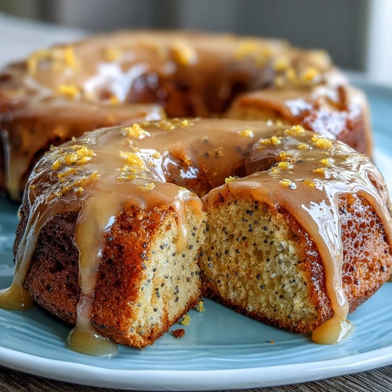 Fluffy homemade bagels bursting with lemon zest and poppy seeds, drizzled with a tangy lemon glaze for a protein-packed breakfast treat.