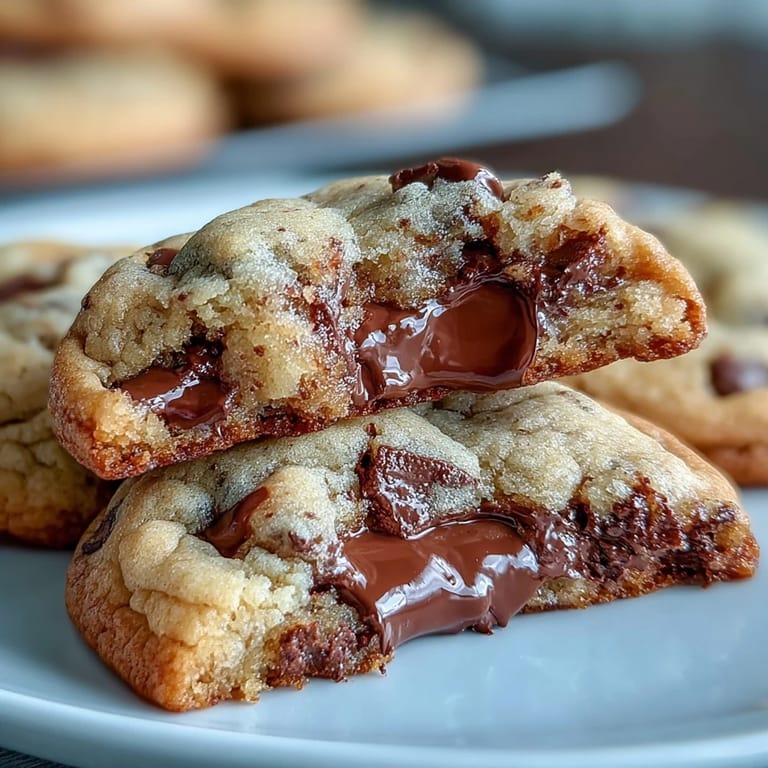 Warm Irish cream chocolate chip cookies cooling on a wire rack, studded with melty chocolate chips and infused with creamy Irish cream flavor.