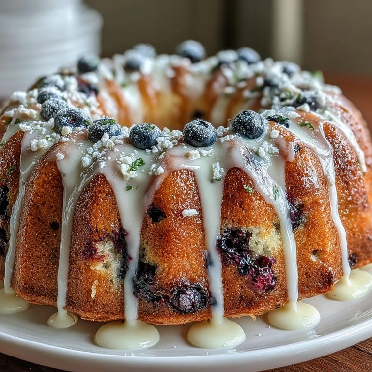 Delicate mini bundt cakes featuring tender sourdough crumb, juicy blueberries, and bright lemon glaze—perfect for spring brunch or afternoon tea.  