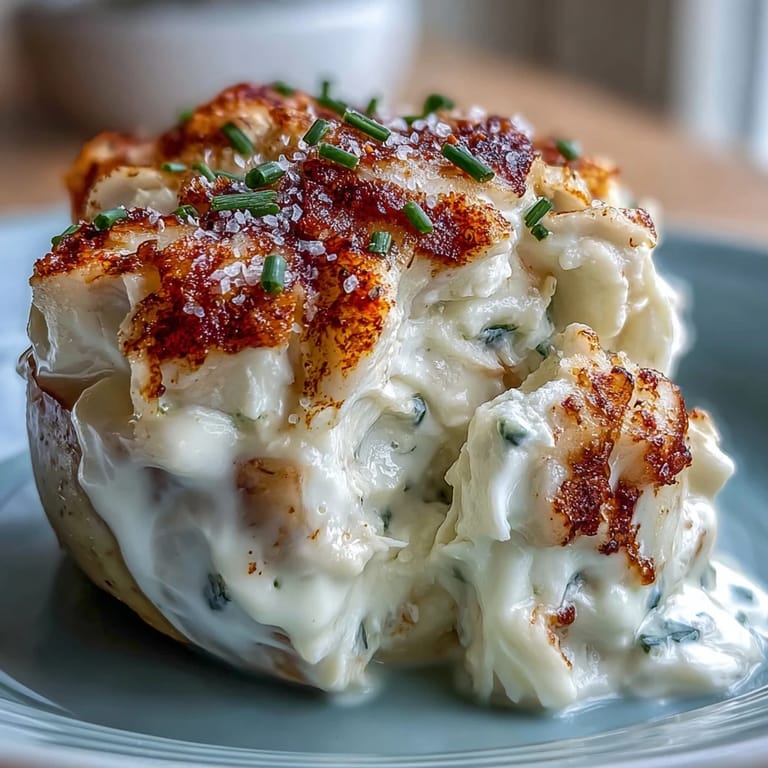 Bite-sized deviled eggs with a savory crab filling, garnished with fresh chives and a dusting of Old Bay.